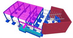 Auxiliary steel structure of the Sanela Lanškroun warehouse extension