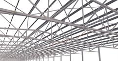 Steel structure of the warehouse hall