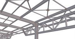 Steel structure of the warehouse extension