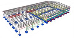 Steel structure of the agricultural product warehouse