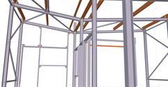 Steel structure of washing line building