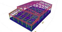 Steel structure of the fuel terminal hall