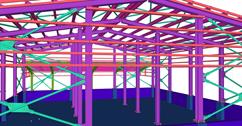 Steel structure of the fuel terminal hall